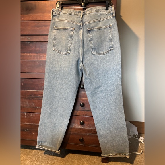 AGOLDE 90S PINCH CROP HIGH-RISE in Ripple NWOT Sz 31 Runs a little Big - Picture 8 of 13